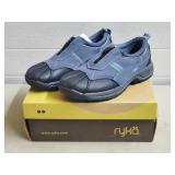 Ryka Blue Zip Up Sneaker, NIB, Size 7W