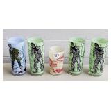 1974 Universal Pictures Mummy & Wolfman Tumblers