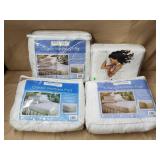 Lot of 4 Sealed Full Sized Mattress Pades