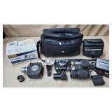 Vintage Cameras, Camcorders & Accessories Lot