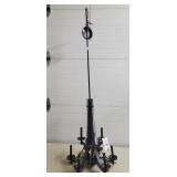 Modern Tall Metal Chandolier w/ Tag