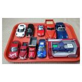 Tray Lot of Assorted Diecast Cars & Toy Car Models