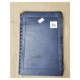 Small Blue Stamp Book w/ Vintage Stamps