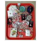 Tray Lot of Assorted Costume Jewelry