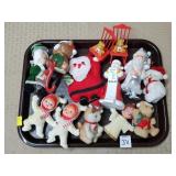Tray Lot of Vintage Xmas Decorations