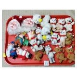 Tray Lot of Vintage Xmas Decorations