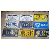 Lot of Assorted License Plates