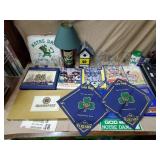 Large Lot of Notre Dame Collectibles, Glassware,