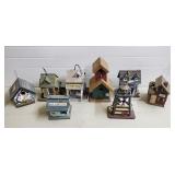 Lot of Assorted Wood Birdhouses