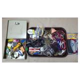 Lot of Assorted Keys, Keychains, Storage Box, etc