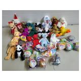 Lot of Assorted Ty Bears, Vtg Plushies