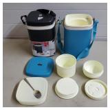 Lot of 2 Vtg Dolphin Lunch Jars, Old New Stock