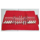 Vintage Embassy Silverplate 8 Piece Flateware Set