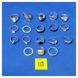 Avon & Assorted Marked Costume Rings