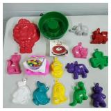 Lot of Assorted Jello Molds, Assorted Molds