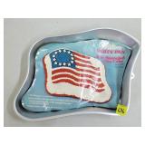 1976 Wilton Star Spangled Flag Aluminum Cake Pan/