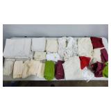 Lot of Vintage Linens, Tablecloths, Doilies, etc