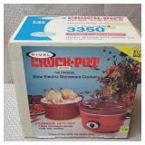 Vtg Rival Crock Pot Slow Electric Stoneware Cooker