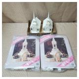Vtg Wilton Wedding Cathedral Cake Kits, Sealed