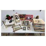 Medals Frame, Religious Statues, Brass Doll Bed,