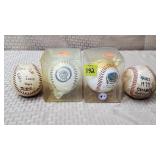 Lot of 4 Baseball