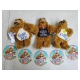 Lot of Vintage Burger King Alf Dolls, Disc, etc