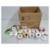 Box Lot of Assorted Lace, Ribbon, etc