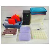 Lot of Assorted Plastic Storage Containers