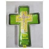 1978 Wilton Cross Cake Alunminum Pan w/ Label