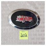 Mack Style Firetruck Belt Buckle