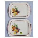 Lot of (2) 1930's Homer Laughlin Mexicana Platters