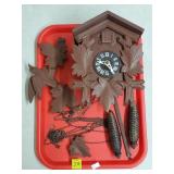 German Cuckoo Clock w/ Acorn Weights