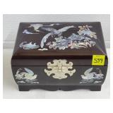 Oriental Mother of Pearl Jewelry Box
