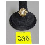 10KT MA Gold Cherub Ring