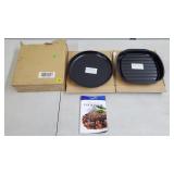 Lot of 2 Old New Stock Microwave Plates w/ Boxes