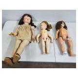 Lot of Vintage Large Baby Dolls w/ Moving Eye Lids