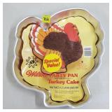 1979 Wilton Turkey Aluminum Cake Pan w/ Label
