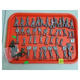 Grouping of Lead Soldiers & Couple Plastic Soldier