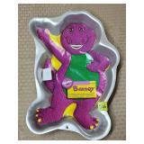 1993 Wilton Barney Aluminum Cake Pan w/ Label