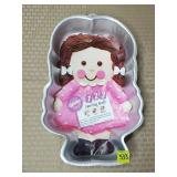1991 Wilton Darling Dolly Aluminum Cake Pan w/