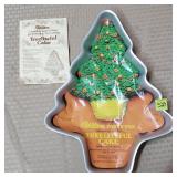 1976 Wilton Treeliteful Aluminum Cake Pan w/ Label