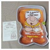 1978 Wilton Ziggy Aluminum Cake Pan w/ Label
