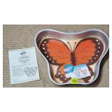 1987 Wilton Butterfly Aluminum Cake Pan w/ Lable