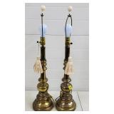 Pair of Brass Table Lamps