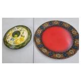 1968 Canada Folk Art Tin Serving Tray,