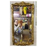 Hollywood Regency Style Mirror, 29' x 14 1/2'