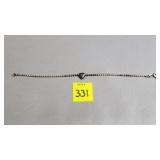 .925 Sterling Silver Heart Bracelet