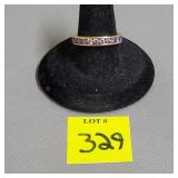 Gold over Sterling Amethyst Ring