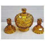 Vintage LE Smith "Moon & Stars" Candy Dish &