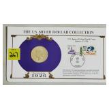 1926 Peace Silver Dollar w/ Stamps Commemorative